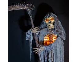 Halloween decoratie Hein de Dood 300 cm animatronic licht geluid en beweging