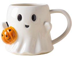 Halloween - Halloween mok - Pompoen mok - Halloween beker - Halloween pompoen mokdecoraties - Halloween Ghost Mug Koffie - Keramische - Schattige - Met Handvat - Voor volwassenen - Kinderen - Vrouwen - Voor Halloween Feestdecoratie