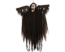 Halloween Magere Hein 150 cm met vleugels - Skelet met beweging