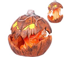 Halloween Pompoen Decoratie - LED Pompoen Met Licht - Grappige En Griezelige Halloweenlamp - Tafel En Tuin Decoratie - Perfect Voor Feest En Herfstversiering