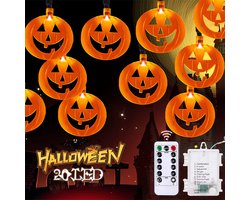 Halloween Pompoen Lampjes - Halloween Decoratie Licht - 3 M 20 LED - Waterdicht - Lichtslinger Lichtsnoer