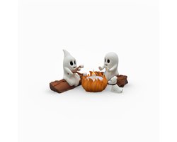 Halloween Spook Kampvuur Decoratie met LED Licht | Unieke Herfst & Halloween Tafeldecoratie | Zonder zwarte base