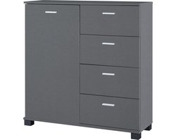 Halmeubel Döbritz 84x80x28 cm donkergrijs