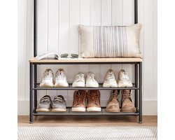 Halmeubel met Kapstok - Garderobekast met Kapstok - Halmeubel - Schoenenrek