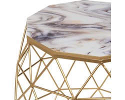 HALSEY - Bijzettafel - Goud - MDF