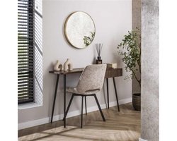 Haltafel Carve - Massief acacia drift brown