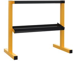 Halterrek voor Dumbbells - 2 Niveaus - Halter Rek- tot 270 kg - Stalen Halteropslag - Halterstandaard - Fitness - Workout - Bodybuilding - Krachttraining