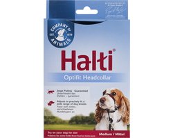 Halti OptiFit Hoofdhalsband - Hond - Anti trekhalsband - Maat M - Voor Labrador Boxer Dobermann Golden retriever