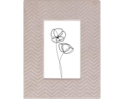Hama Fluwelen Houten Frame 10x15 Cm Roze
