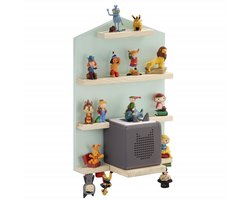 Hama houten rek wandrek hangrek voor Tonie-Box Tonies figuren oplaadstation