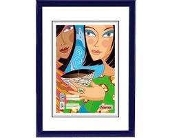 Hama Madrid blauw 30x40 kunststof 66483