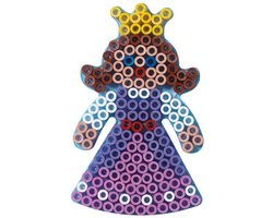 Hama MAXI PRINSES / MEISJE strijkkralen vormpje / figuur / grondplaat voor extra grote maxi strijkparels (strijkkralenbordje / legbordje dier groot), creatief cadeau voor Sint & Kerst / schoencadeau voor kleuters!
