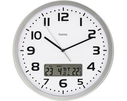 Hama Radiogestuurde klok "Extra" met datum- en temperatuurweergave