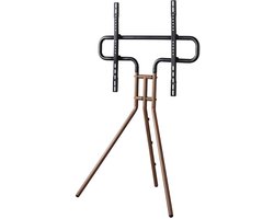 Hama tv standaard - Vast - 75 inch - max 40kg - VESA 600x400 - in hoogte verstelbaar - Houtlook walnoot