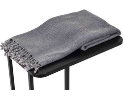 Hamamdoek - strandlaken - saunadoek - badlaken - stranddoek bamboe antraciet