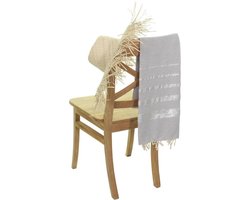 Hamamdoek | Zilver Lurex | 100 x 200cm | Strandlaken | Strandhanddoek | Saunadoek |XL