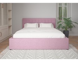 Hamar| Bed 180x200 cm in paarse stof