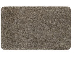 Hamat Aquastop Granite 100 x 120 cm - Wasbare Droogloopmat - Schoonloopmat Binnen - Katoen/Polyester - 30°C