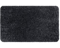 Hamat Aquastop Graphite 100 x 120 cm - Wasbare Droogloopmat - Schoonloopmat Binnen - Katoen/Polyester - 30°C