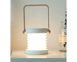hamilton bay - lantaarn -led light- opvouwbaar- wit - lampion
