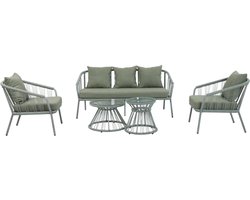 hamilton bay - tuinset - Oasis - 5-delig - emerald groen - rope met aluminium