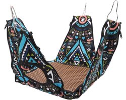 Hammock tent voor hamsters - duurzame canvas hangmat voor kleine dieren - eenvoudig schoon te maken voor suikereekhoorns en cavia's - voor alle seizoenen 20 * 20 * 22CM