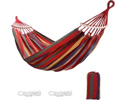 Hammock voor 2 personen met verwijderbare stok, tot 350 kg draagvermogen, ideaal voor buitengebruik