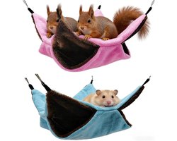 Hammock voor Kleine Huisdieren - Zachte Pluche Hangmat voor Cavia's, Ratjes en Kleine Dieren - Ideaal voor Kooi Accessoires en Comfortabele Rustplaatsen