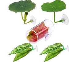 Hamp Leaf voor betta, reproductief vel en ornament voor aquarium, hangmat in de vorm van een jachtblad | 5 Accessoires voor reproductieve en rustwoningen