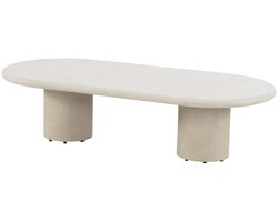 Hampton lounge tuintafel ovaal mortex beige 140x65xH35 cm 4 Seasons Outdoor