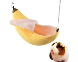 Hamster Hangmat Banaan | Schommel voor Hamsters/Kleine Knaagdieren | Hamster Speelgoed | Muis Speelgoed | Muis Hangmat