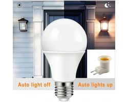 Han‑Bar® Dag en nacht - Sensor lamp - Smart lamp - Dusk to Dawn LED-lamp - Automatisch - schakelen - natuurlijk-licht - zonsondergang - zonsopgang - lichtsensor - 10W - Energiebesparend - Survival