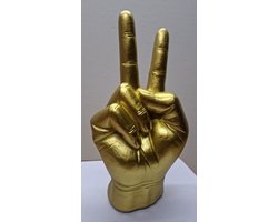 Hand Peace Beelden - 8 kleuren - Goud - Losse beelden - Polyresin - Polystone - Wonen - Decoratie - Woondecoratie - Merchandise - Mancave