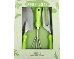 Hand Tuingereedschap groen set van 3