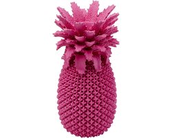Handbeschilderde Ananas Vaas Roze Decoratieve Bloemenvaas Exotisch Woonaccessoire