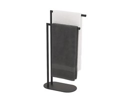 Handddoekrek badkamer - 78,5 cm - metaal - zwart
