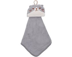 Handdoek, 38 cm, met ophanglus, sneldrogend, multifunctioneel, geschikt voor keuken en badkamer.