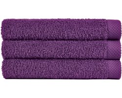 Handdoek 50x100 cm Uni Pure Royal Paars col 3233 - 4 stuks