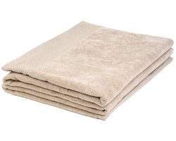 Handdoek | BOWIE-BOWIE | fluweel beige | 70x130cm | 897691