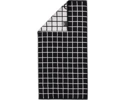 Handdoek Cawö Zoom Karo Black (Set van 3)
