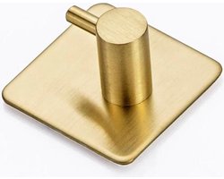 Handdoek Haakjes Badkamer ‘Goud’ RVS – 5 stuks – Kapstok - Handdoek Rek Badkamer – Badkamer Accessoires – Handdoekhaakjes