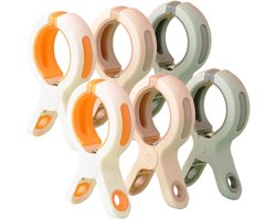 Handdoek klem 9 stuks - Strand handdoek klem - Grote afmetingen, plastic stevige strandstoel - Handdoeken voorkomen weggeblazen door de wind, duurzaam - Large winddichte katoen klem - Plastic spoorloze anti-slip drogen kleding klem