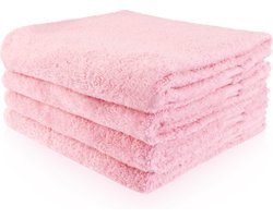 Handdoek lichtroze 50x100cm (LET OP: bestellen per stuk)