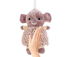 Handdoek met balletjes - Wollen handdoek pluizige handdoek - Handen drogen - Chenillevezel met hoge dichtheid