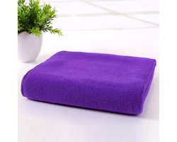 Handdoek microfiber voor sport of op reis! Supersnel drogend materiaal. (X-Large 140x70cm) kleur paars
