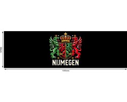 Handdoek NEC Nijmegen rood-groen-zwart - Sporthanddoek Vierdaagse - 30x100cm