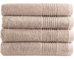 Handdoek Set - 100% Katoen - 4 stuks - 70x140 - sand