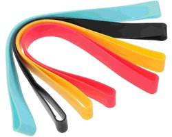 Handdoekbanden 4 stuks - Strandstoel riemen - Handdoeken vastzetten - Duurzaam materiaal - 295 x 18 cm - Multicolor