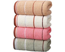 handdoeken, 100% katoenen handdoekenset (4 stuks, 35 x 75 cm) - meerkleurige handdoeken