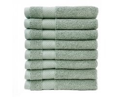Handdoeken 50 x 100 cm - Jade Groen - Set van 8 stuks - Everyday Luxury - Hotelkwaliteit